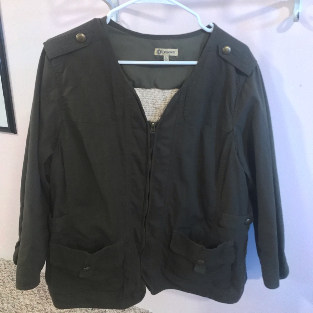 Democracy Top with knitted back